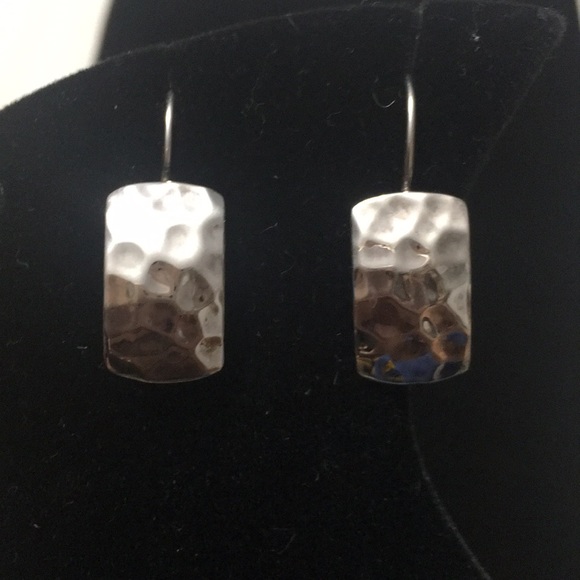 Silpada Jewelry - Curved Hammered Sterling Silver Earrings-Silpada